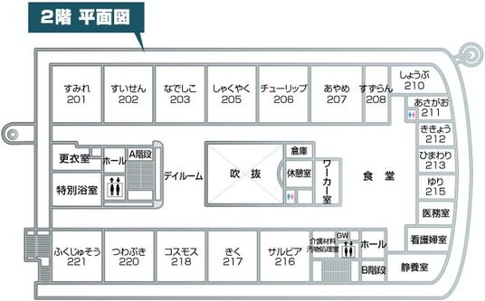 施設の平面図