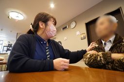 スタッフと利用者の会話