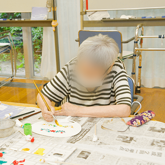 絵を描く活動の様子