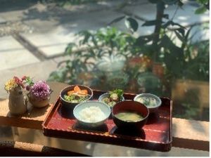 自然光が入る食堂