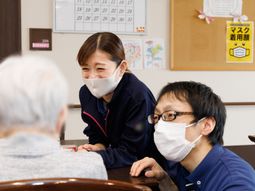 スタッフと利用者の会話