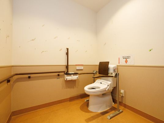 施設の写真 手すりが取り付けられ、楽に使用できる洋式トイレ