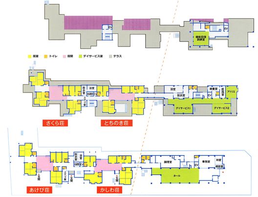 施設の見取り図