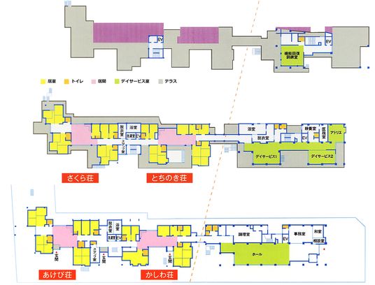施設の見取り図