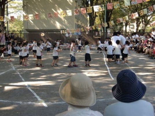 運動会を楽しむ様子