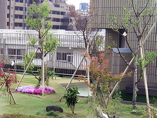季節の花が美しい庭