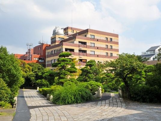 緑豊かな外観