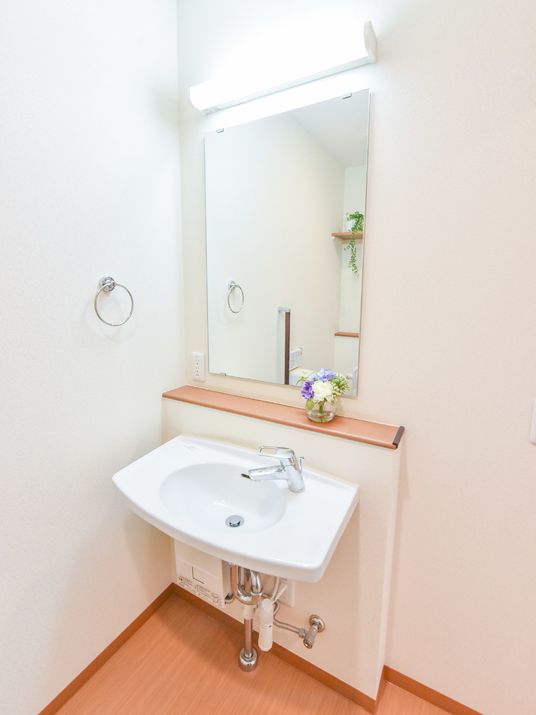 洗面所のきれいな一角