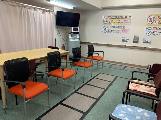 機能訓練室の椅子配置  