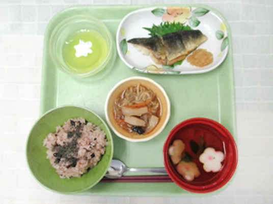 提供される食事の例