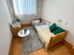 居室の様子を撮影