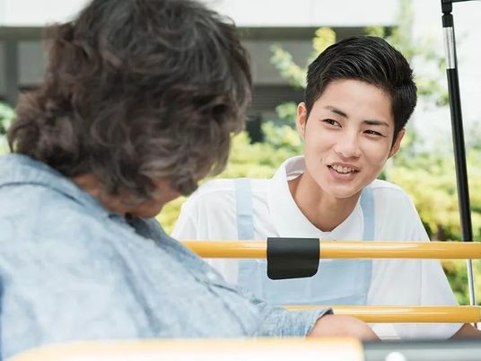スタッフと高齢者の会話