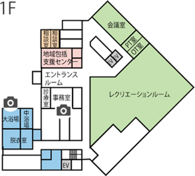 相談センターの間取図