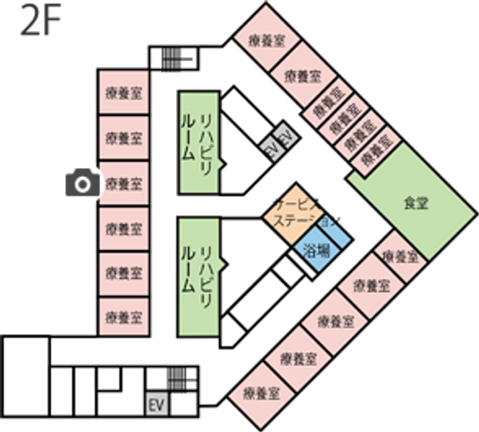 施設の配置図