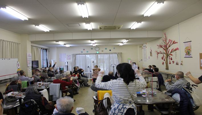 賑やかな集まりの居室