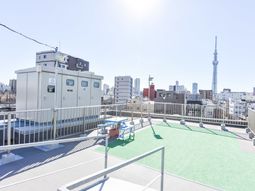 都市景観のテラス空間