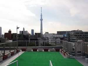 景色の見える屋上