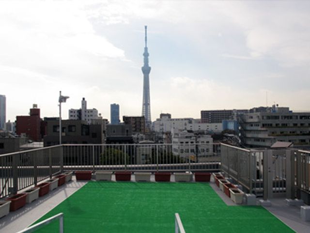 景色の見える屋上