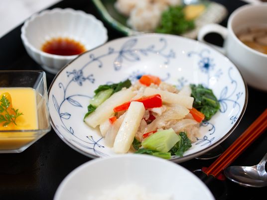 和風の健康的な食事