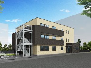 モダンな外観の建物