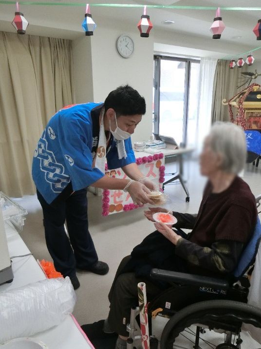 行事中の交流スペース
