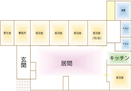 落ち着いた空間の居間
