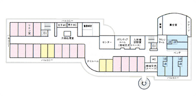 施設の配置図