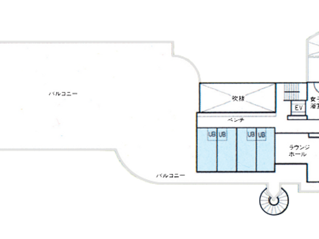 機能的な間取り図 内観 施設の機能が分かる間取りです。効率的な動線が考慮されています。