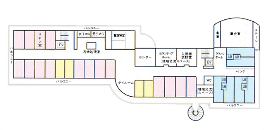 施設内の設計図