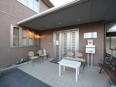 エントランスの休憩スペース