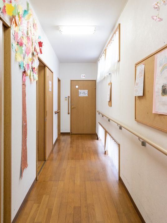 温かみのある廊下