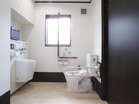 清潔なトイレの設備