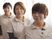 制服姿のスタッフ3人  