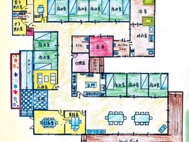ゆったり過ごせる居室案内図 居室 清潔感のある居室は、落ち着いてお過ごしいただける空間となっております。安心してご検討ください。