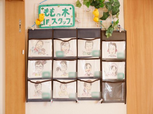 スタッフの似顔絵掲示物