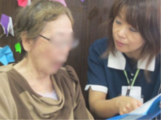 介護者と利用者の対話