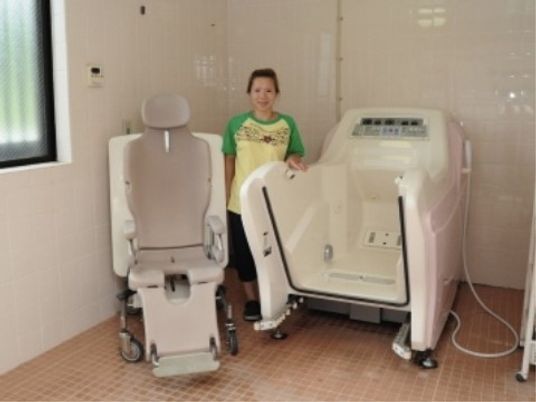 入浴介助の充実設備とスタッフ