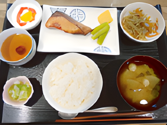 和食の朝食セット