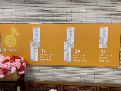 館内案内の掲示物