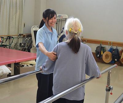 歩行訓練中の様子