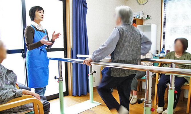 穏やかな訓練風景機能訓練室