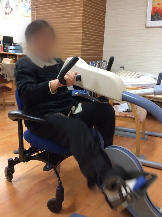 エクササイズ中の部屋