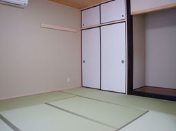 和室の洗練された一角