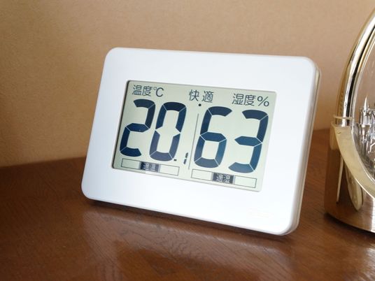  快適な居室の温湿度計  