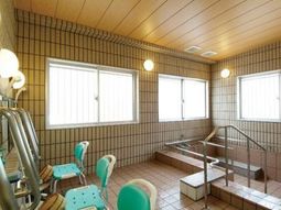清潔な浴室の一角