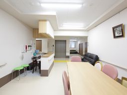 共有スペースの清潔な居室