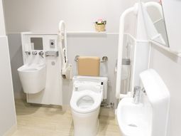 清潔なトイレ設備