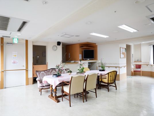 共有スペースの清潔な居室