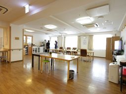 明るい共有スペース