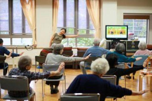 運動中の人々のラウンジ